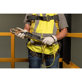 Guardian 01215 4 ft Single Leg Shock Absorbing Lanyard with Steel Snap Hooks - 5