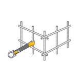 Guardian 10710 3 ft Concrete Anchor Strap with Protective Sheathing - 2