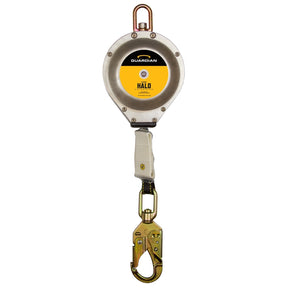 Guardian 10909 20 ft Halo Webbing Self Retracting Lifeline with Steel Snap Hook