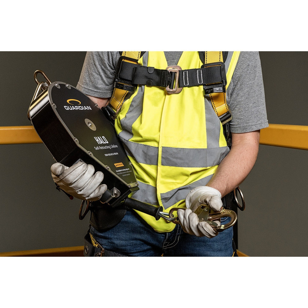 Guardian 10917 50 ft Halo Big Block Cable Self-Retracting Lifeline with Steel Snap Hook (1 Each) - 3