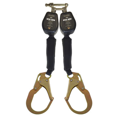 Guardian 32005 6 ft Double Web Self-Retracting Lifeline with Steel Rebar Hooks