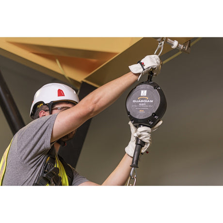 Guardian 42002 30 ft Velocity Class 1 Cable Self Retracting Lifeline with Steel Snap Hook - 5