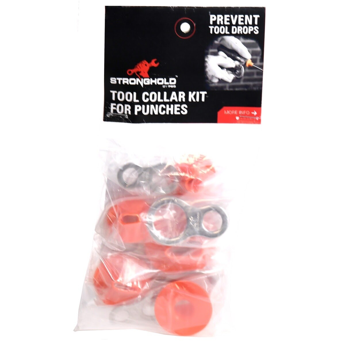 Guardian TKIT1316 Tool Collar TC1 and Loop TL2-SS Attachment Point Kit for Hand Tools (25 Pack) - 2